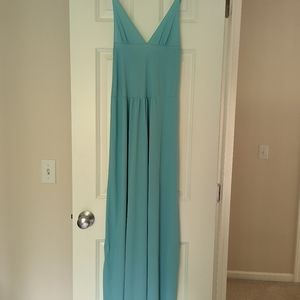 Vintage John Kloss for Cira Gown Lingerie Blue Aqua Turquoise 1970s xs Gantos